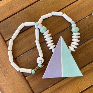 Ruby Z / Bean Finneran ceramic triangle necklace